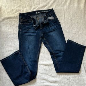 New York and Co. dark wash jeans.